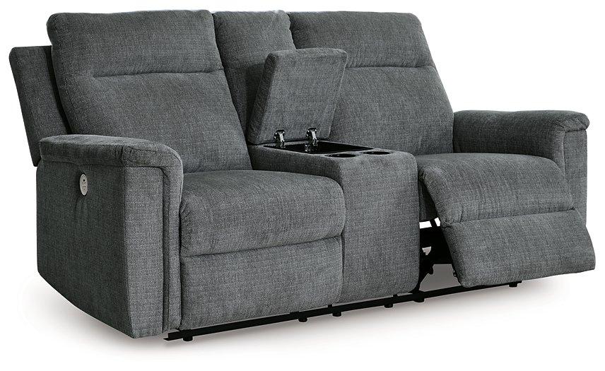 Barnsana Console - Equipped Power Reclining Loveseat