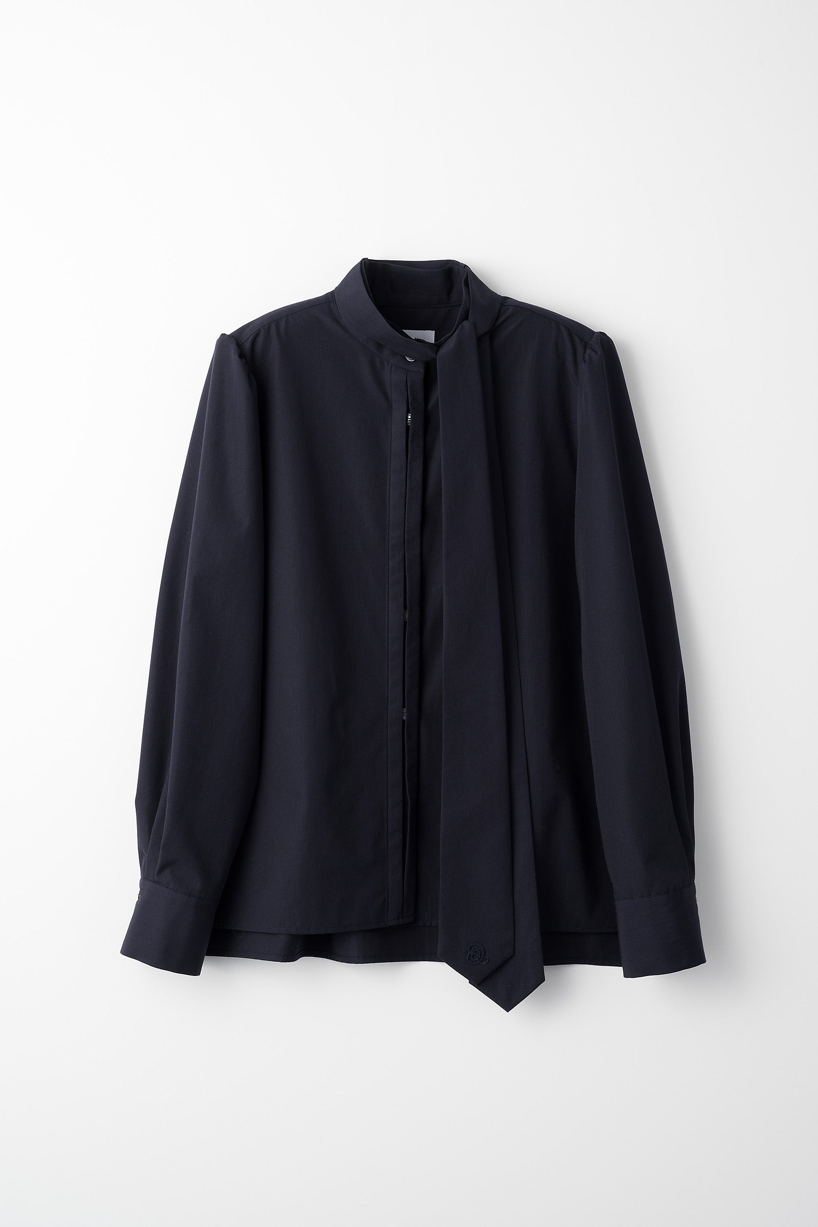 Audire drape blouse (Navy)