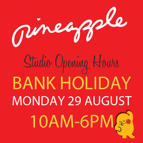 Studio Bank Holiday Opening Hours - Monday 29 August 2016