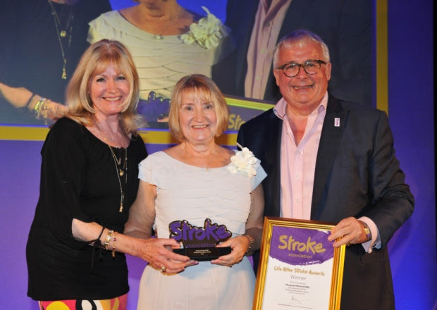 Debbie Moore presents the Professional Excellence Award at The Life After Stroke Awards Ceremony 2015