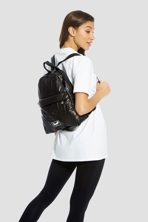 Black Quilt Backpack