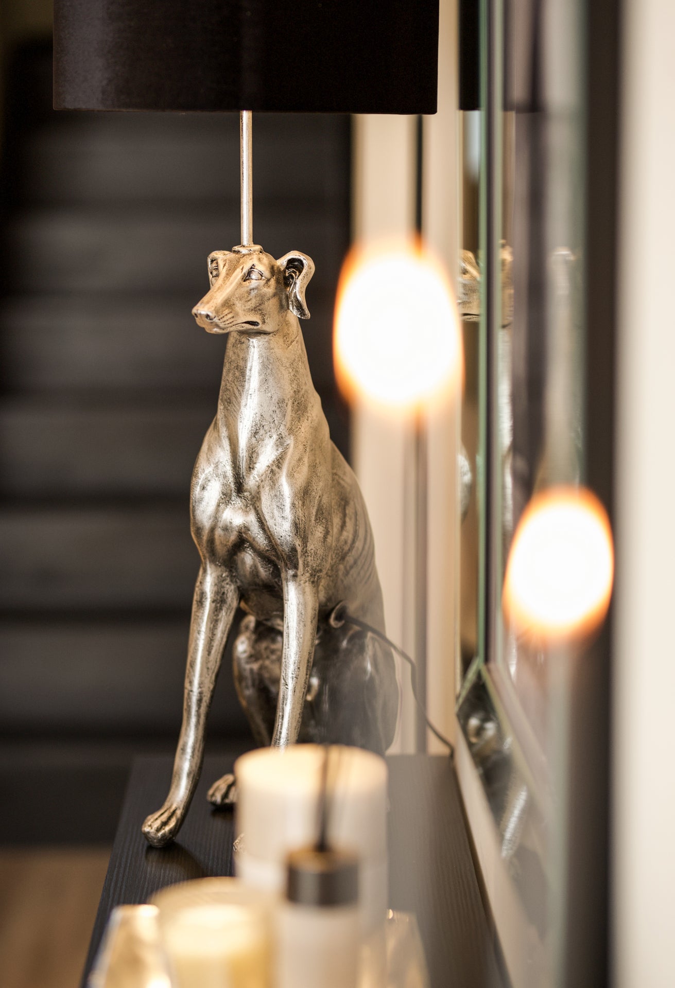 greyhound table lamp