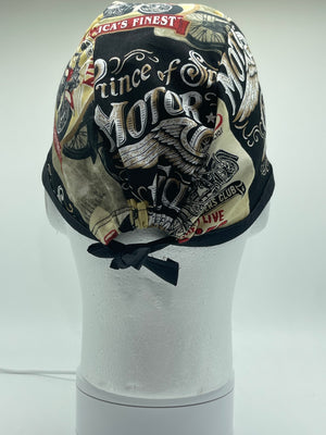 Men scrub hat, surgical, scrub cap, motorcycle scrub cap - YBeta Creations