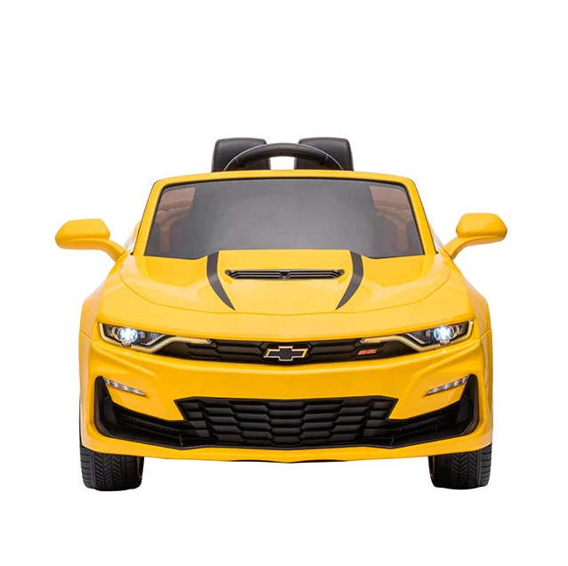 yellow camaro ride on car