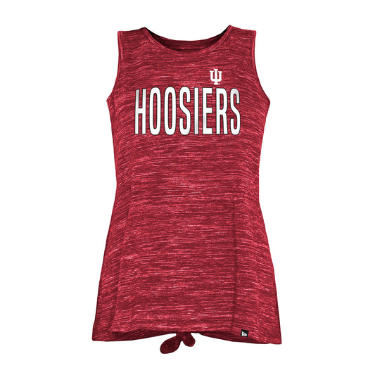 Ladies Indiana Hoosiers Ribbed Crimson Sports Bra - Official