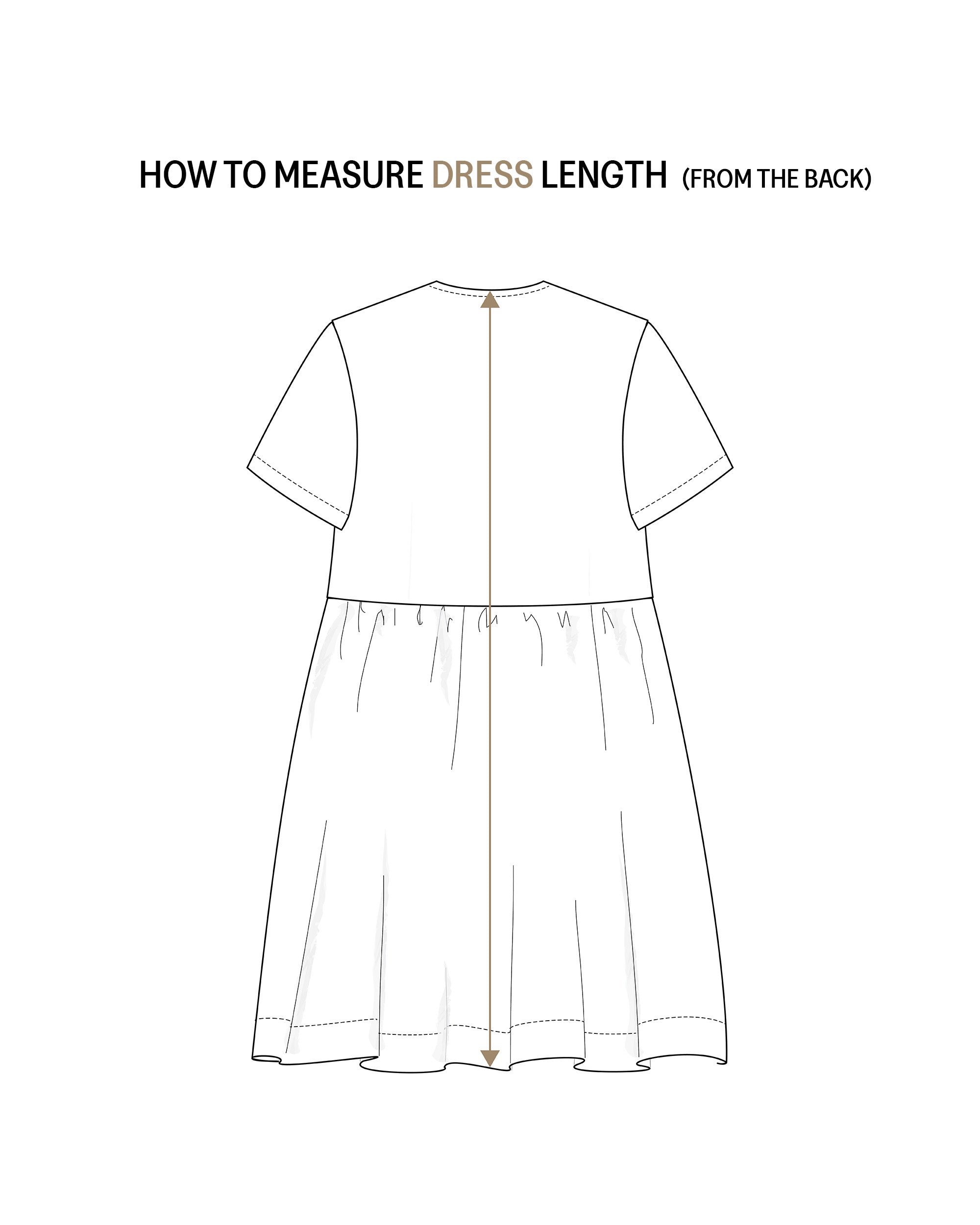 How to measure dress - MagicLinen
