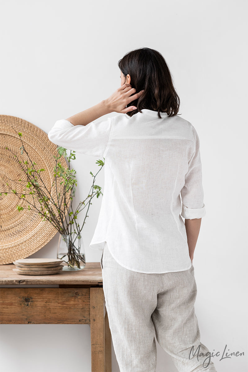 Linen clothing outfit: shirt and pants