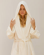 Women's Linen Robe in White | MagicLinen
