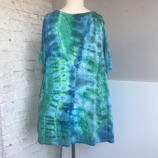 Tie Dye Linen Pants 3X Ice Dye Agate Watercolor – nancyshandmadegoods