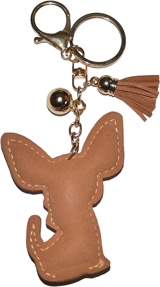 Crazy Kat Design Co Frenchie Head Keychain