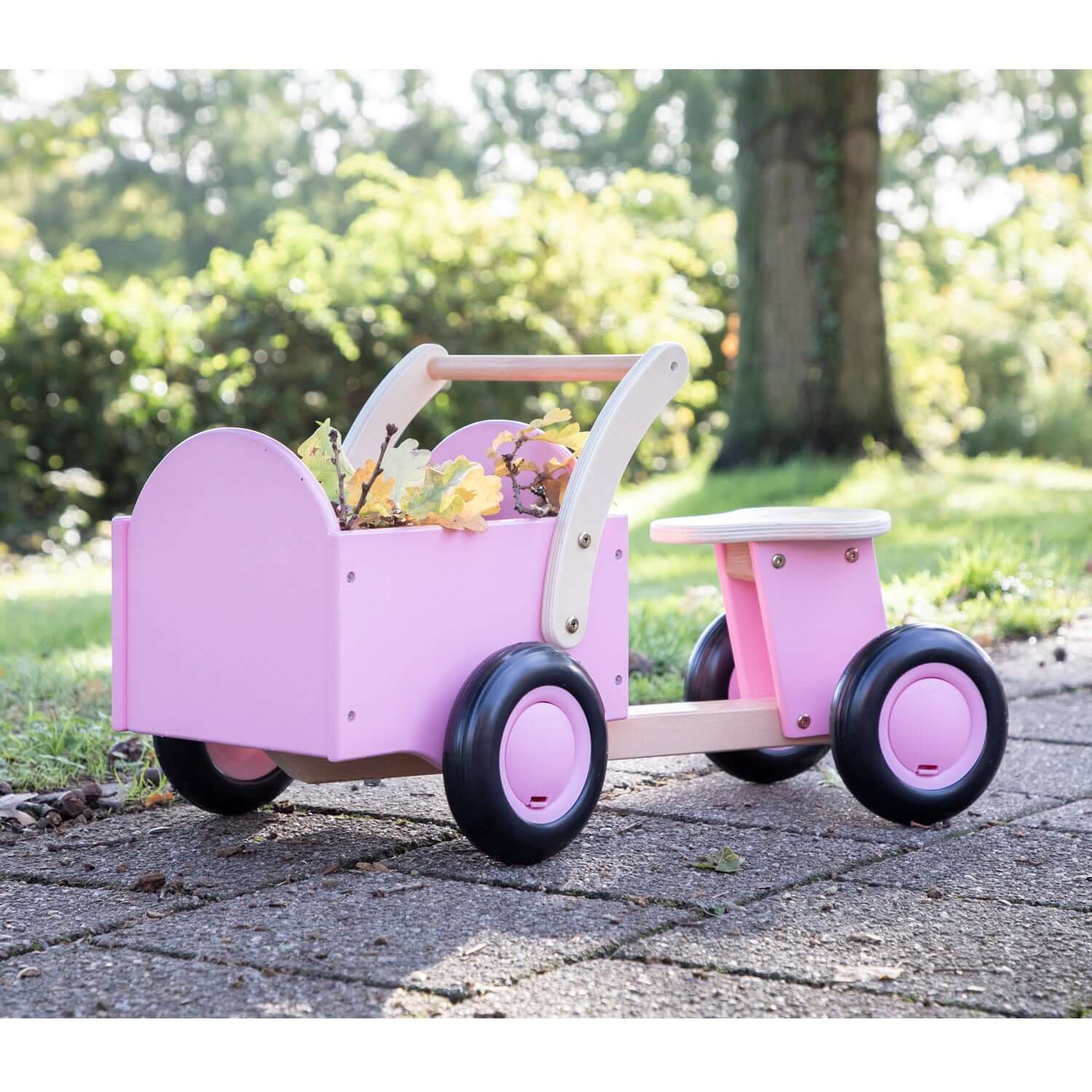 Geheugen bodem Fictief New Classic Toys - Houten Bakfiets Roze