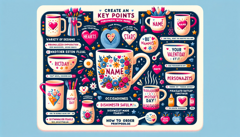 Infografik Personalisierte Tassen mit Namen Einzigartige Geschenkideen für Jeden Anlass
