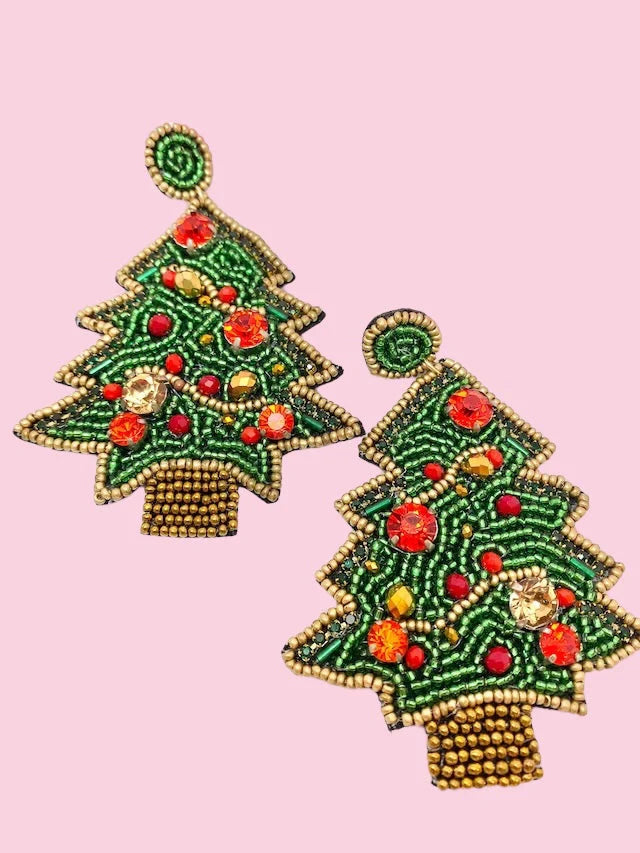 Festive Beaded Earrings