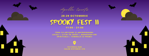 Spooky Fest II - Halloween, 28-29 Octombrie 2023, orele 11:00-21:00 la Victoria Hub, Bucuresti