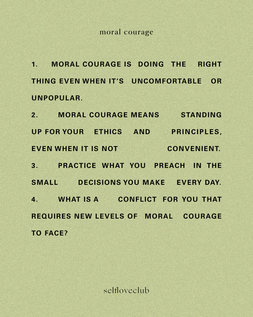 Week 2: Moral Courage