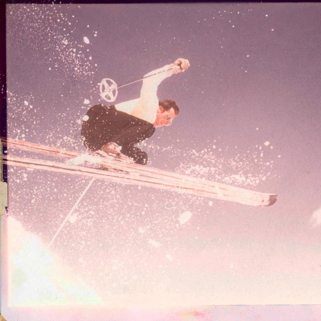 Klaus Obermeyer ski jumping in the 1950s