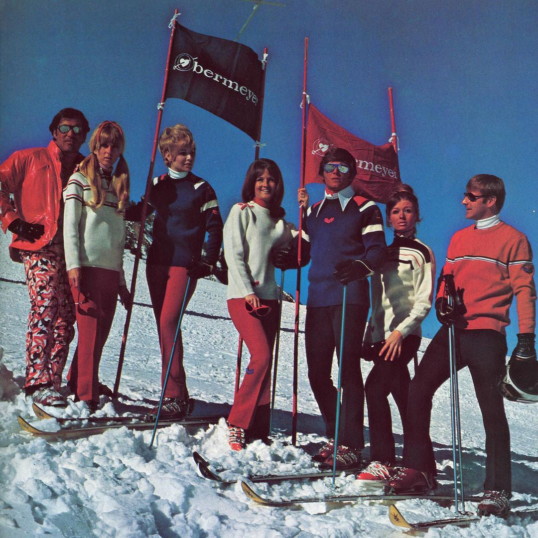 Obermeyer skiers in the 1970s