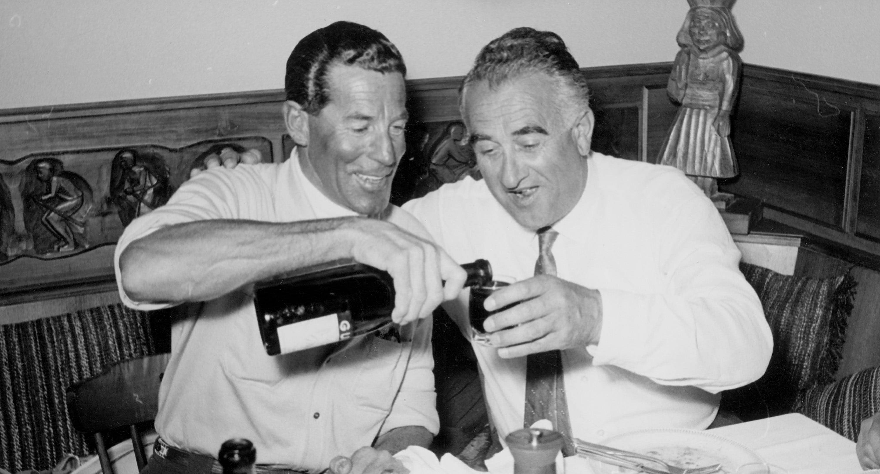 Two gentlemen enjoying wine in Aspen
