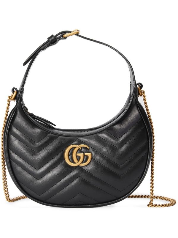 Gucci GG Marmont Half-moon Mini Bag - Black – Shop It | شوب أت