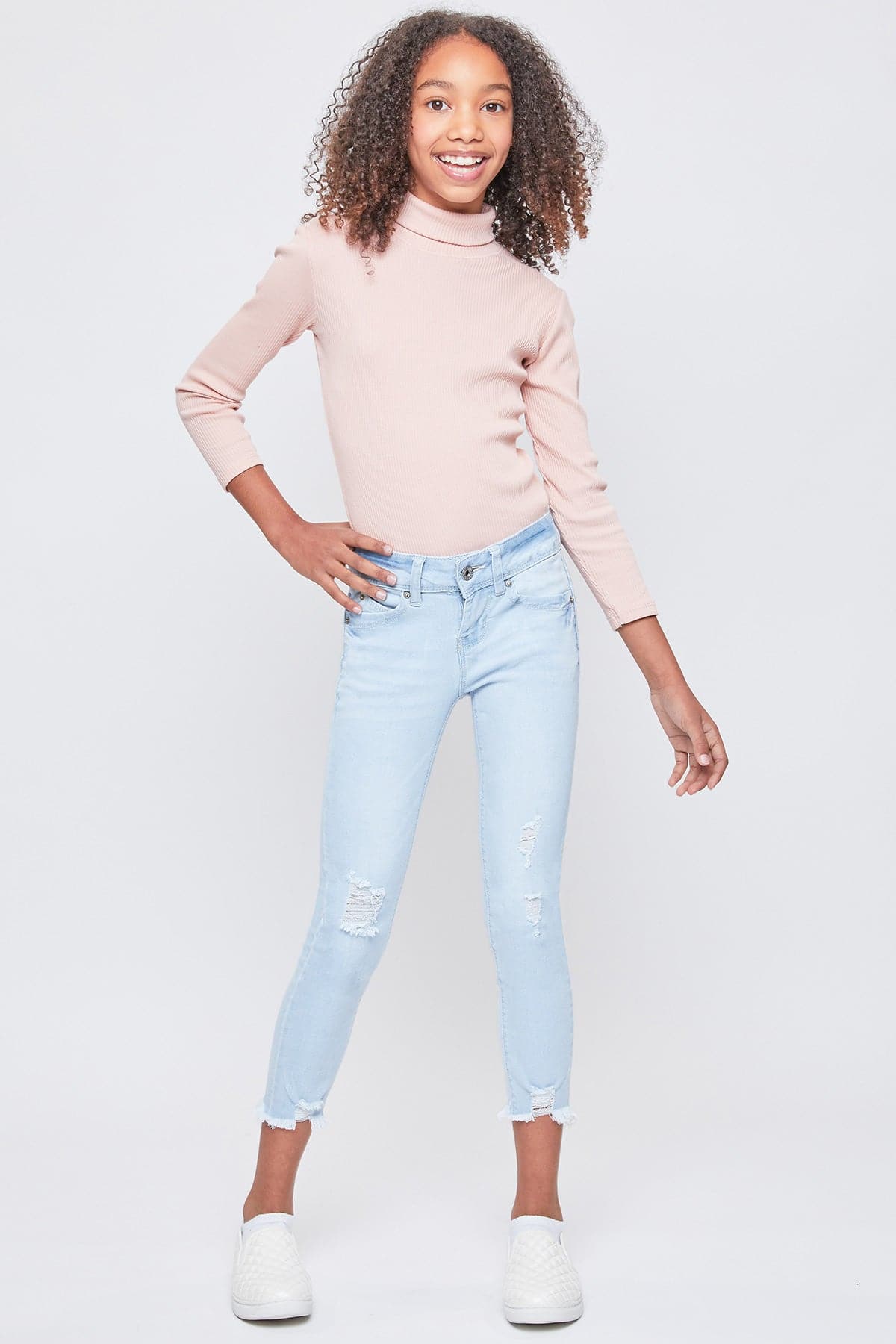 Girls Sustainable WannaBettaFit 3-Button Skinny Jeans