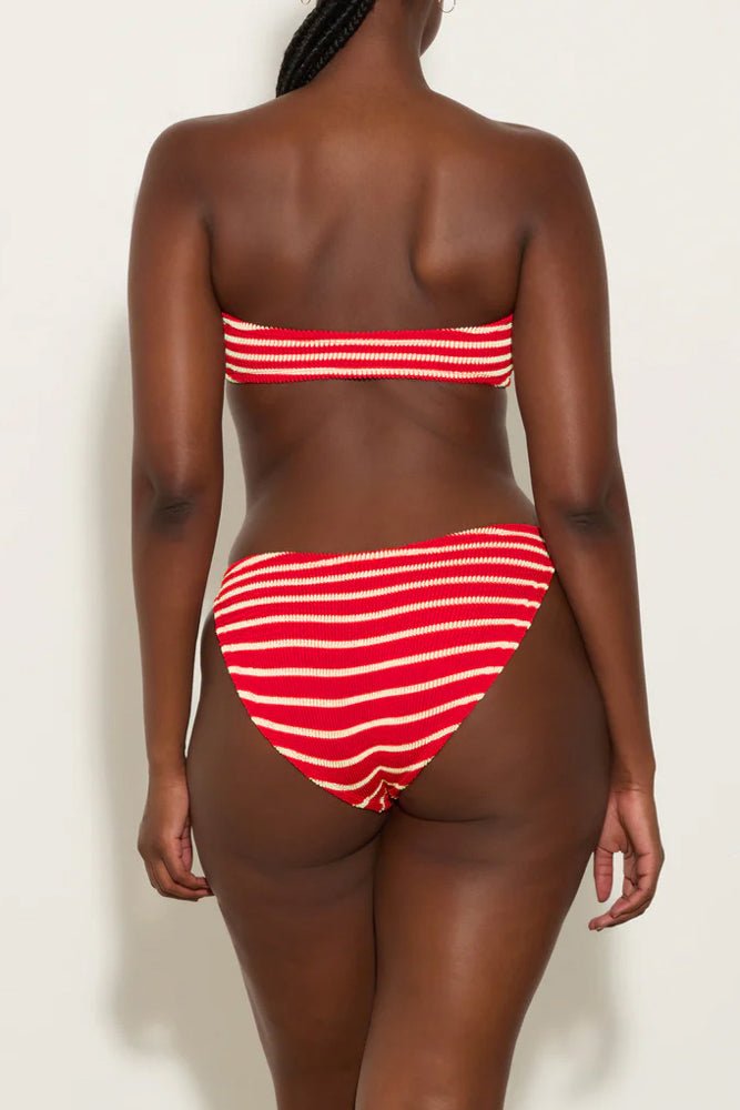 Jean Bikini - Stripe Red/White