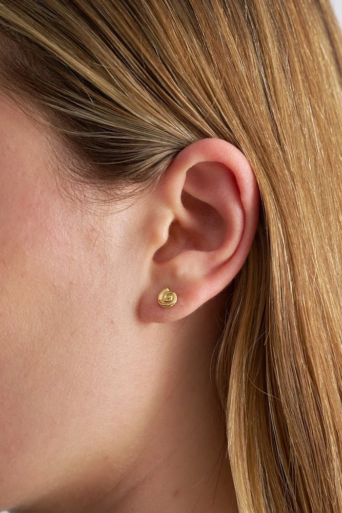 Mini Spiral Earrings - Gold