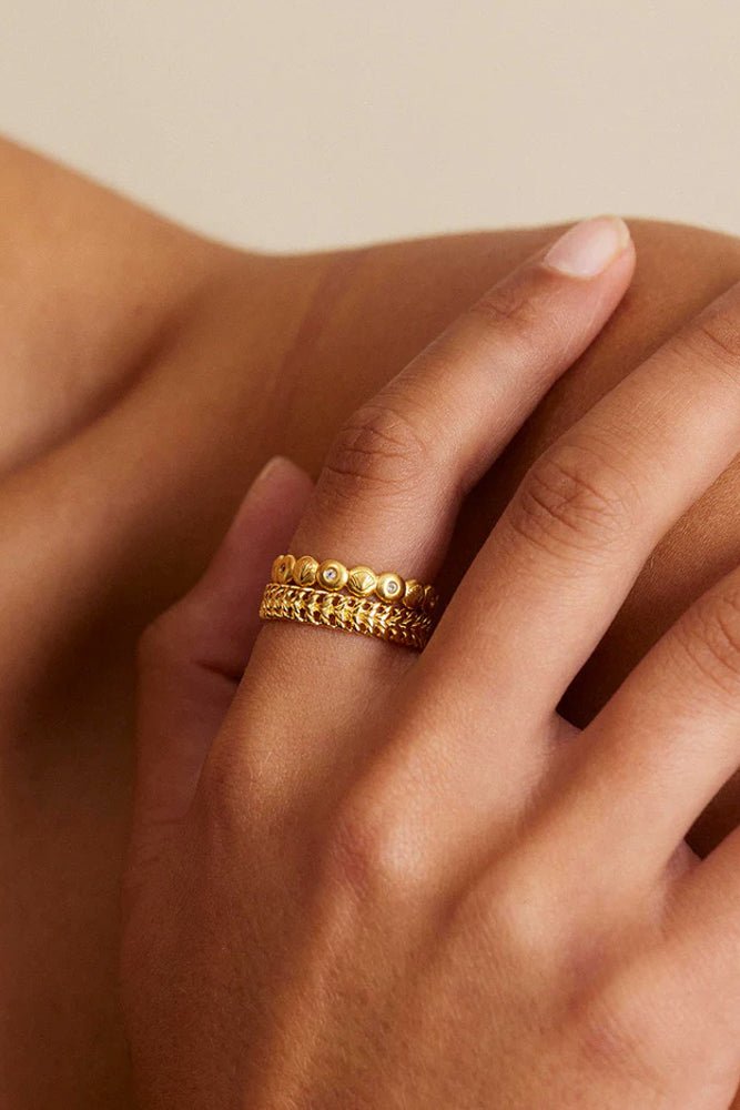 Relic Chain Ring - Gold