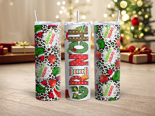 100 Percent that Grinch Tumbler 20 oz. Double walled insulated