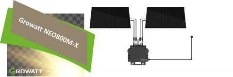 Balkonkraftwerk Growatt mit Microinverter