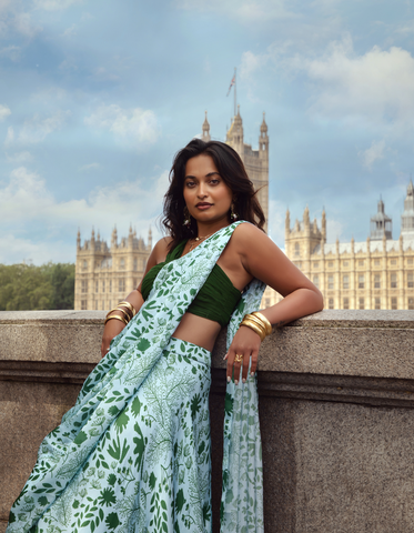 OUTFIT 2: GREEN REEF READY TO WEAR SAREE