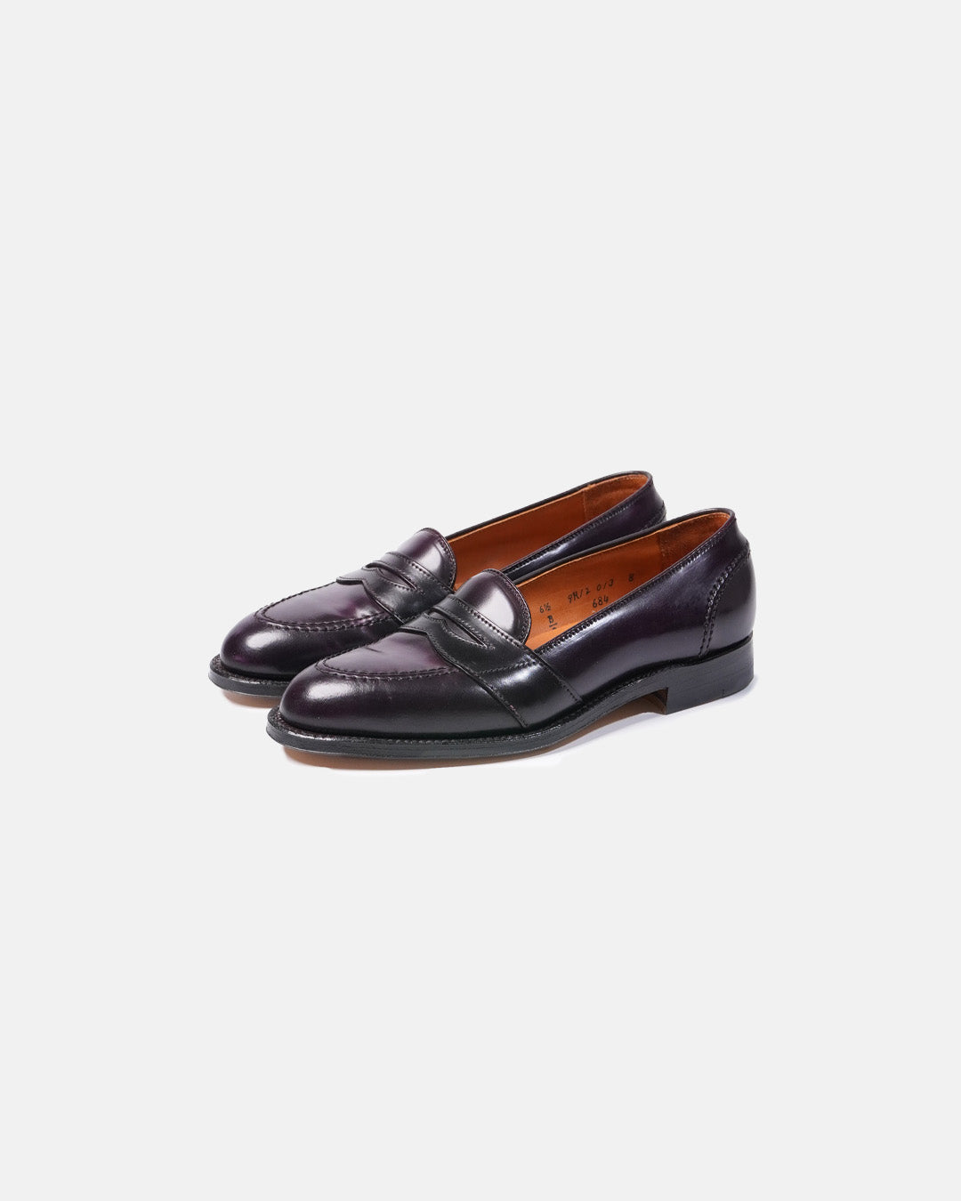 Alden Full Strap Loafers Color 8 Shell Cordovan 684E