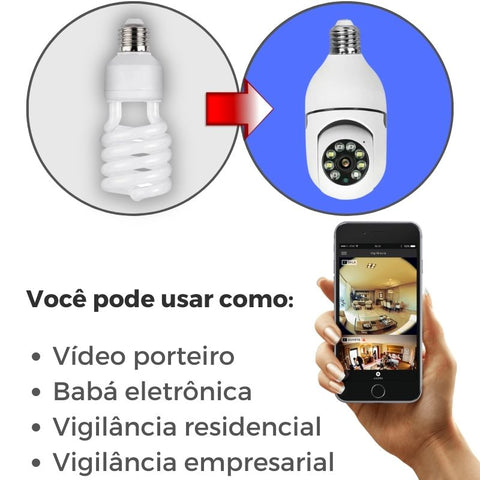 Use de Diversas Formas a Câmera de Segurança Full HD Wi-Fi Inteligente 360 Disponível em: www.descontara.com