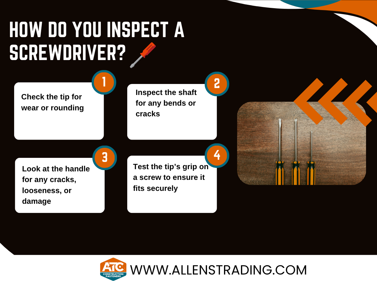 How to inspect a screwdriver