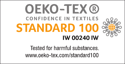 bobbiny cords are stamped with the oeko-tex standard.