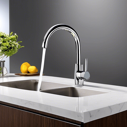 Vessel kitchen sink faucet