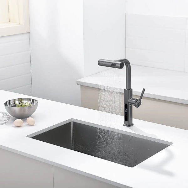 stainless steel kitchen faucet finish