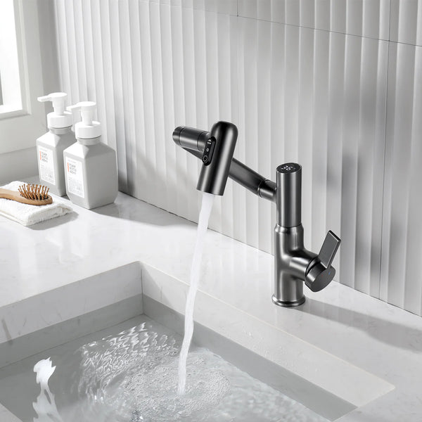 single-handle waterfall bathroom faucets