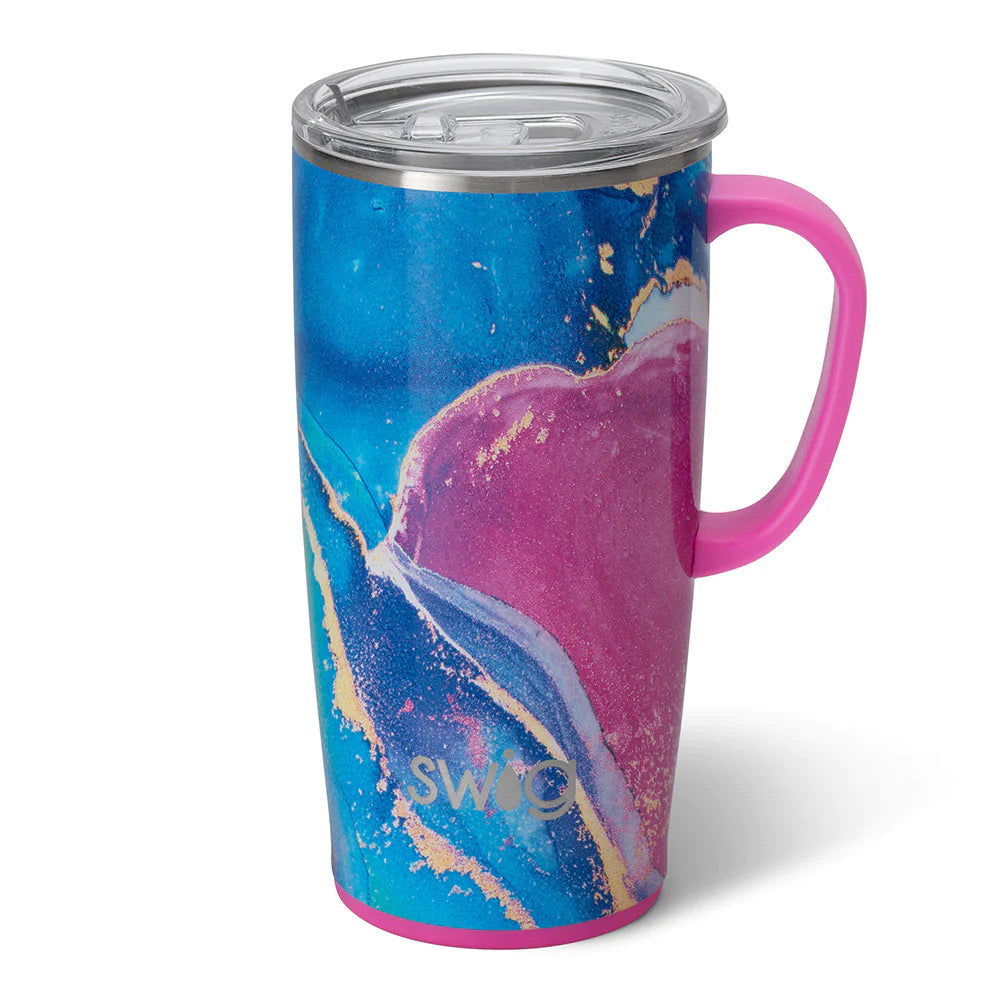 Swig Insulated Travel Mug 18 oz To Go Coffee Cup for Hot & Cold - Mardi Graw