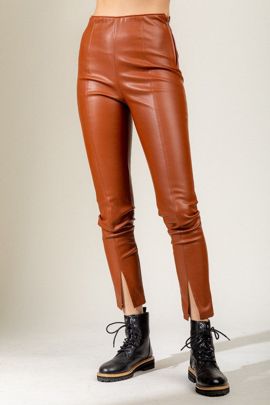 Mia Plus Leather Full Leggings – A Little Bird Boutique