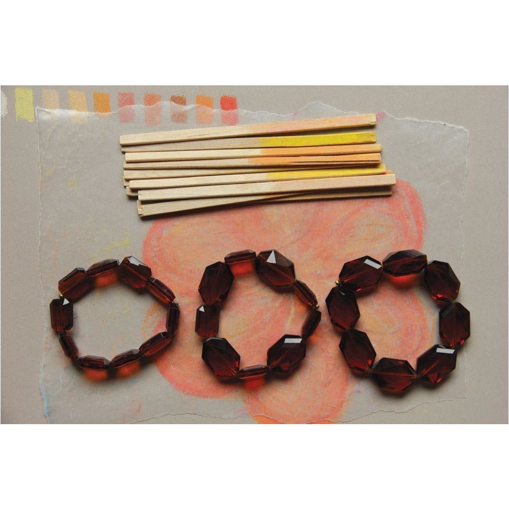 Chunky Amber Bracelet Set