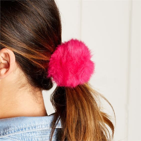 Large Pom Pom Ponytail Holder | Ball hairstyles, Ponytail holders, Holders  hair