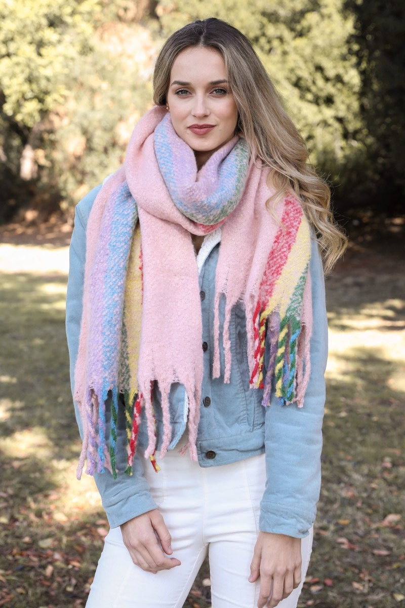 A Little Bird Boutique Oversized Tassel Scarf