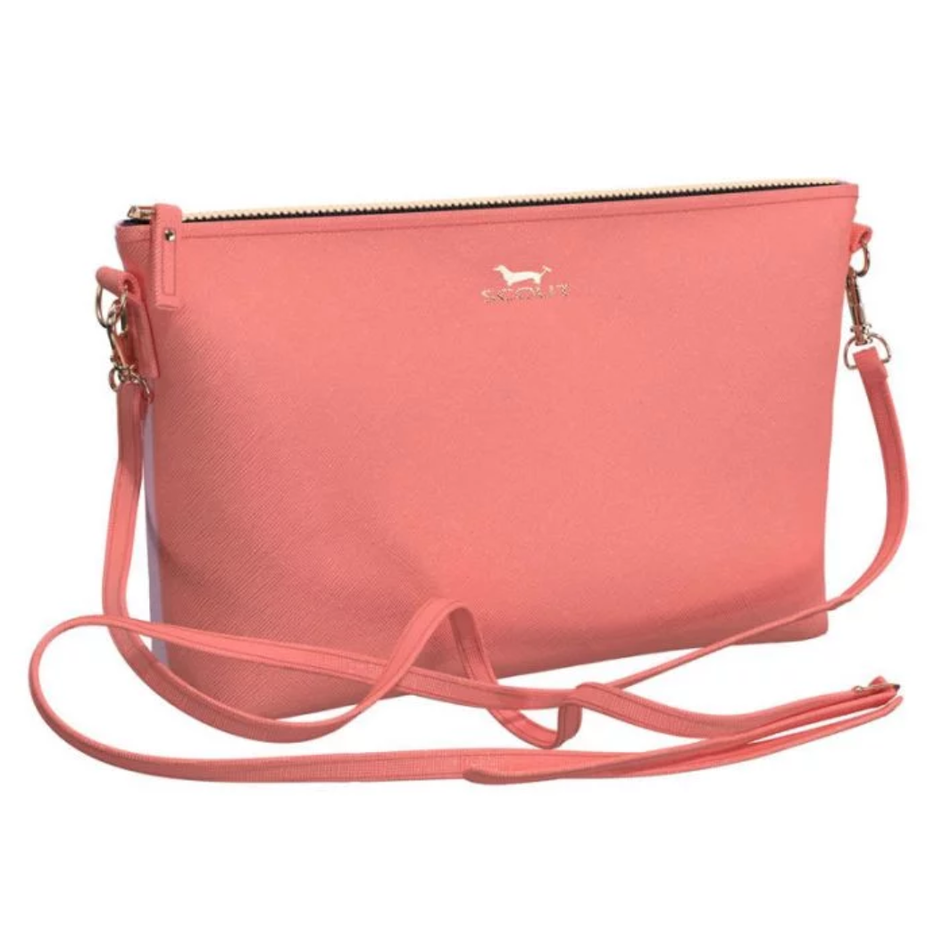 Medium Ziptop Crossbody In Sweet Coral