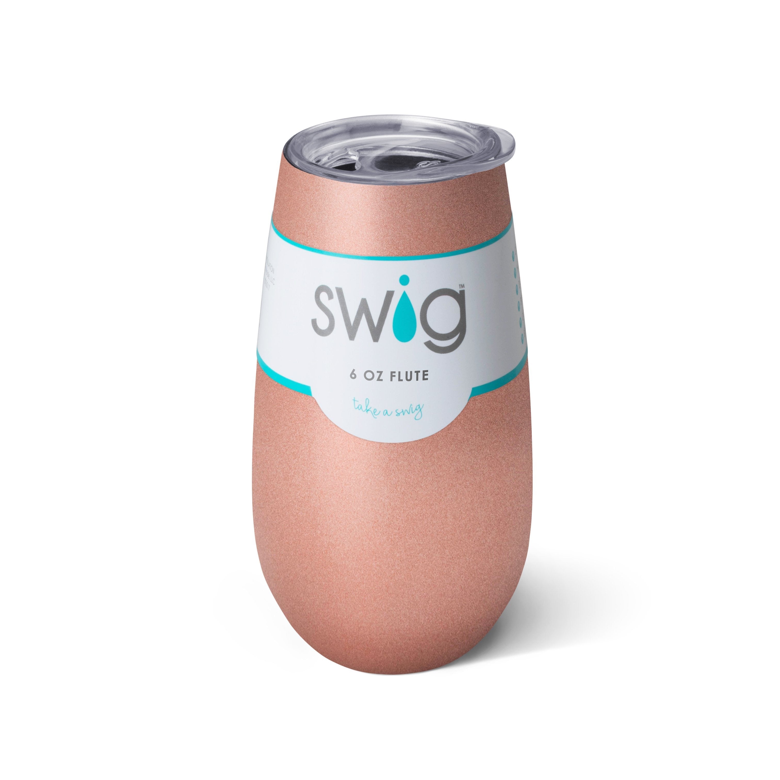 Swig Life Rose Gold Stainless Steel Stemless Flute, 6 oz.