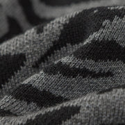 Zebra Crop Knit Top