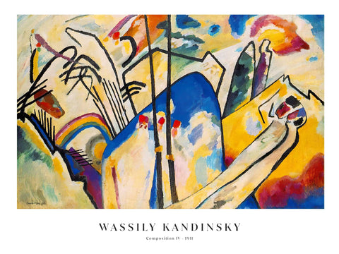 composition iv wall art by Kandinsky 