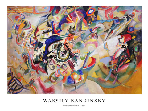 Composition VII colourful famous painting by Kandinsky 