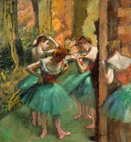 Dancers Pink and Green by Edgar Degas