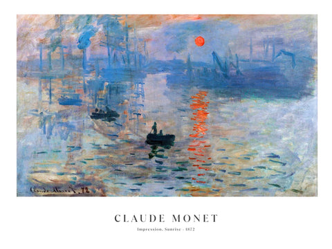 Impression sunrise painting by Claude Monet