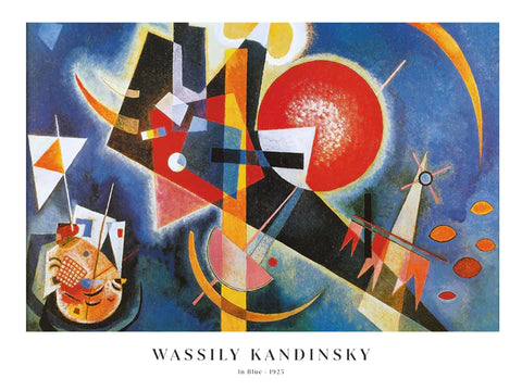 in blue painting by Kandinsky 